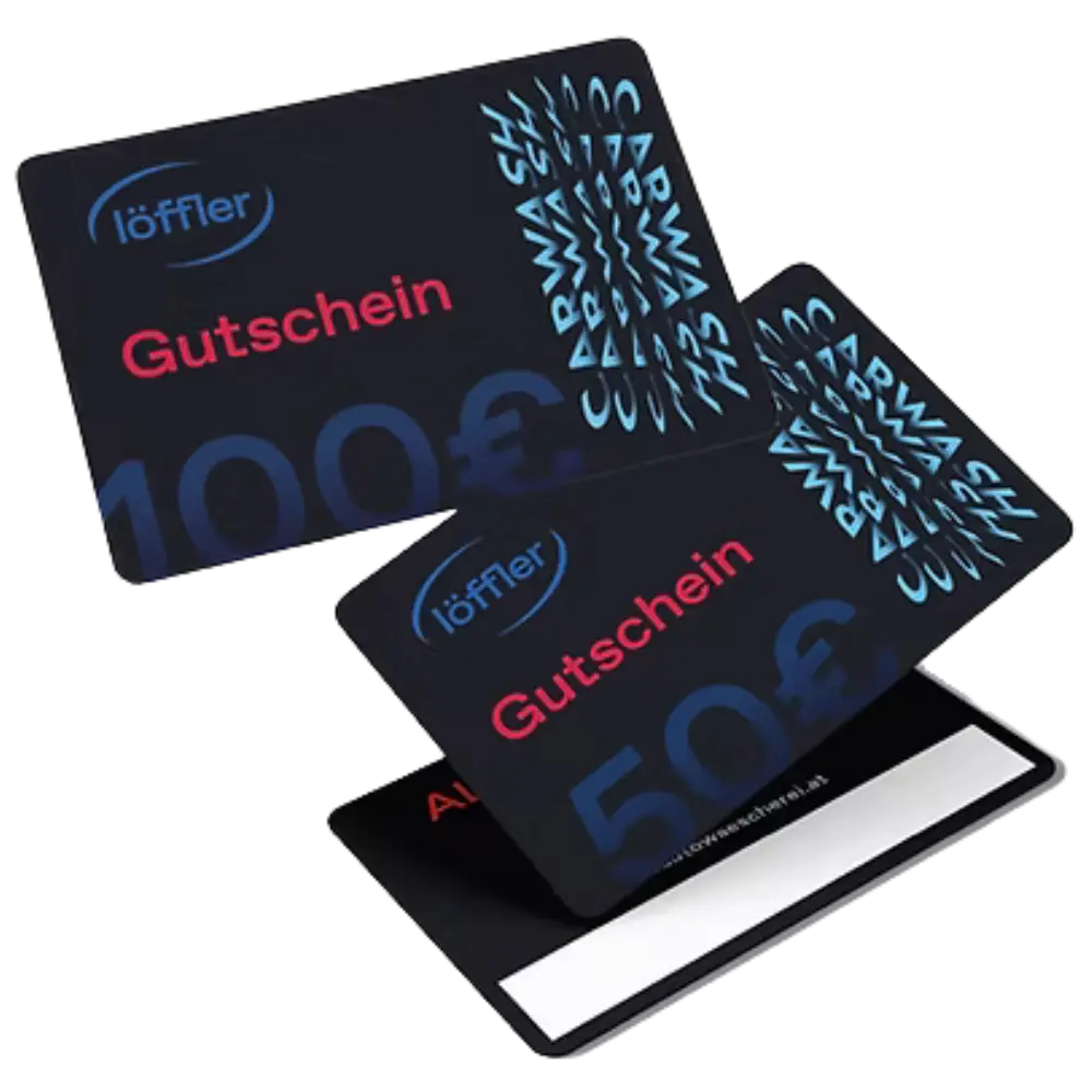 Löffler Gutscheinkarten in verschiedenen Wertstufen